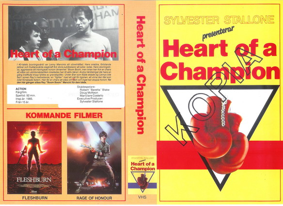 HEART OF A CHAMP (VHS)